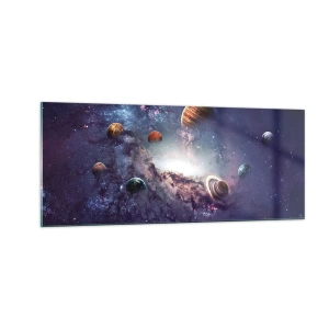 Obraz na skle - Slnko a tanec - 100x40 cm