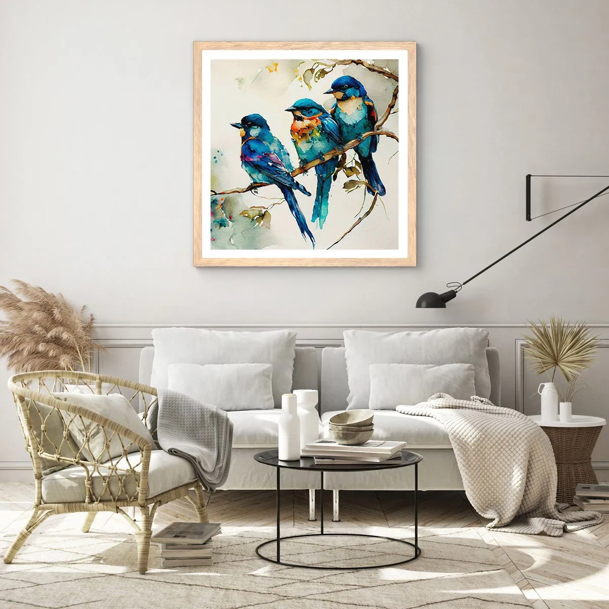 Plagát v ráme zo svetlého duba - Urazil sa? - 50x50 cm