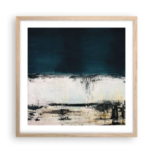 Plagát v ráme zo svetlého duba - Horizontálna kompozícia - 50x50 cm