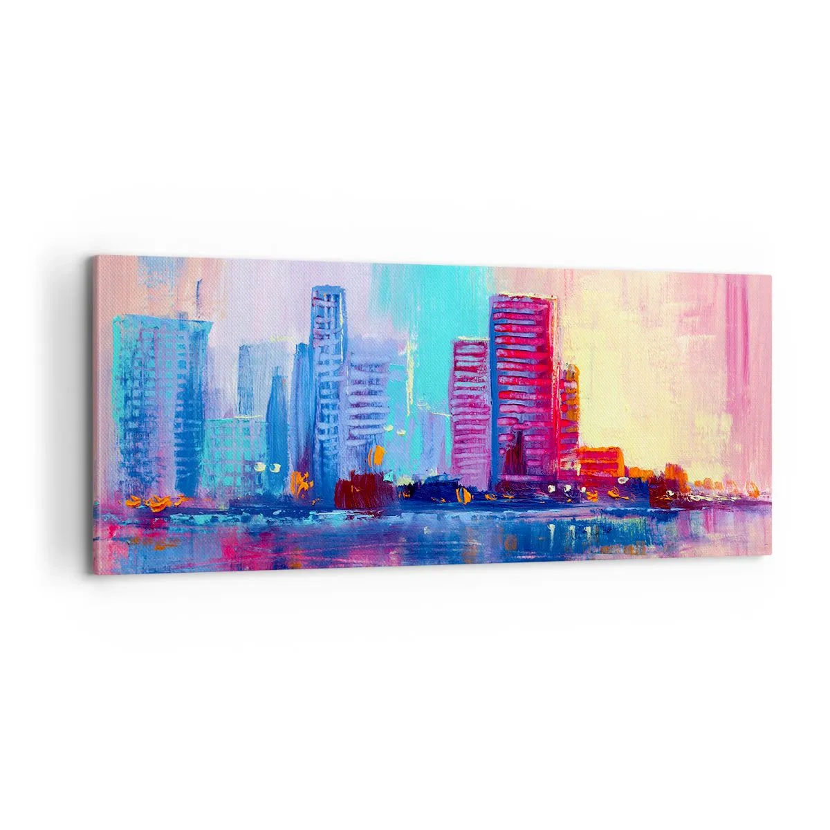 Obraz na plátne - Vykúpané vo farbách - 100x40 cm