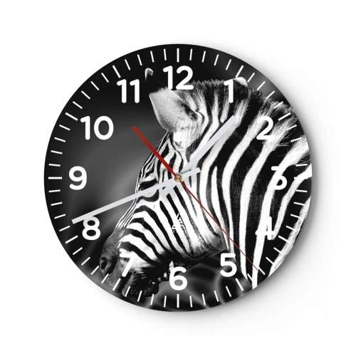 Nástenné hodiny - Biele je biele a čierne je čierne - 40x40 cm