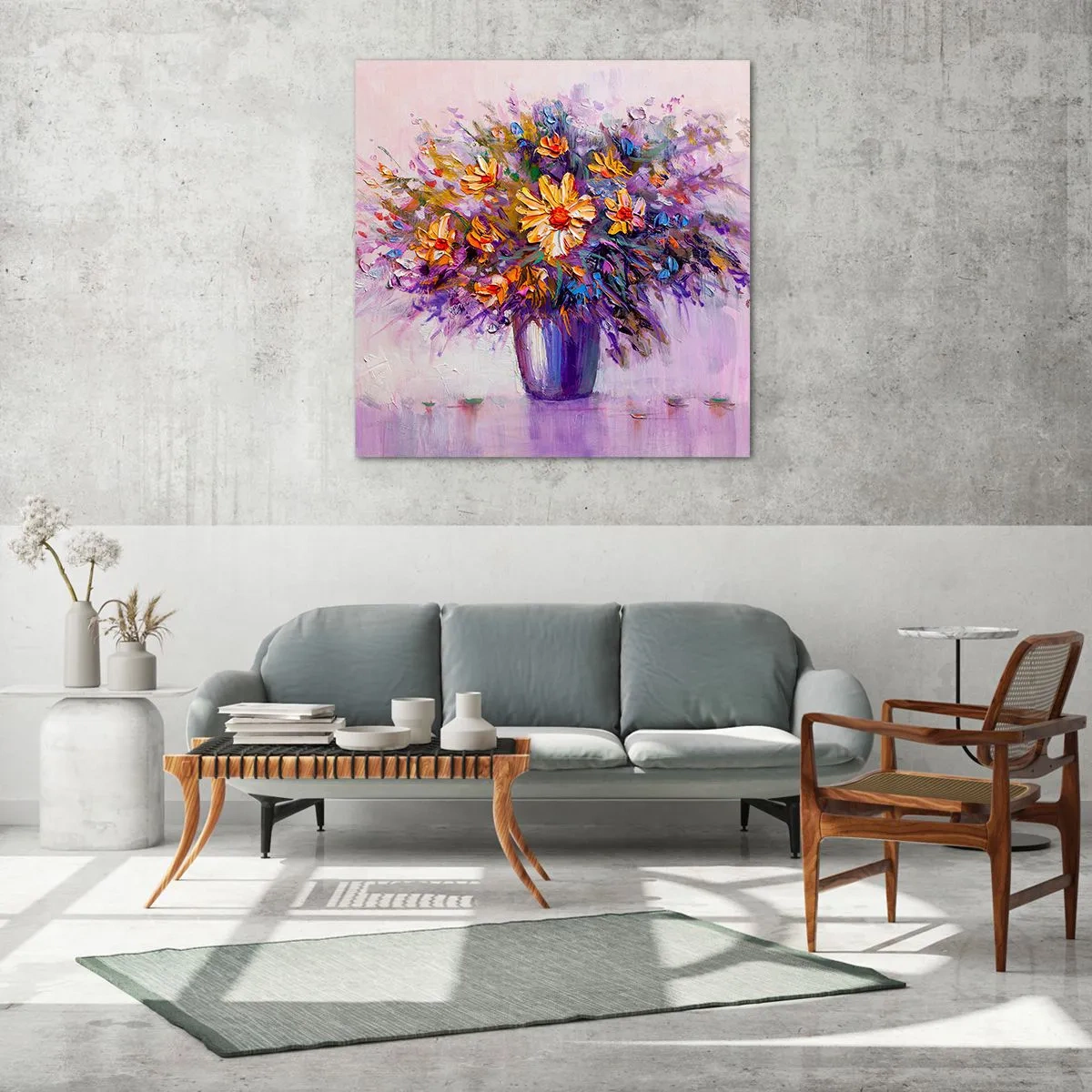 Obraz na skle - Sladko vonia, sladko vyzerá - 60x60 cm