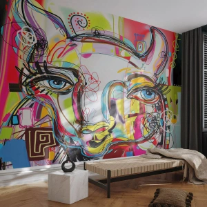 Fototapeta Premium Sand - Bohatstvo mačacej krásy - Abstrakcia, Kus, Grafika - 300x210 cm