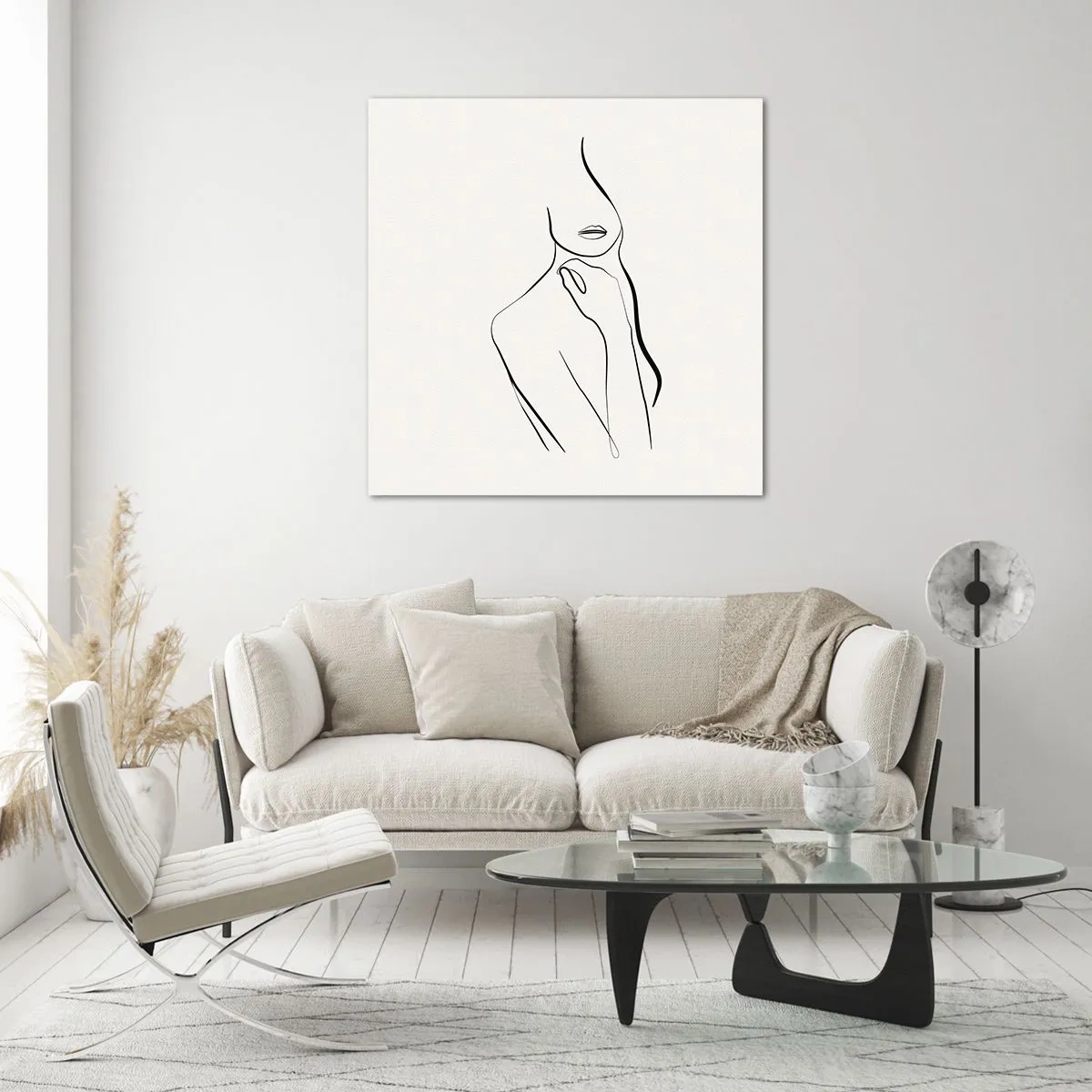 Obraz na skle - Vlna melanchólie - 60x60 cm