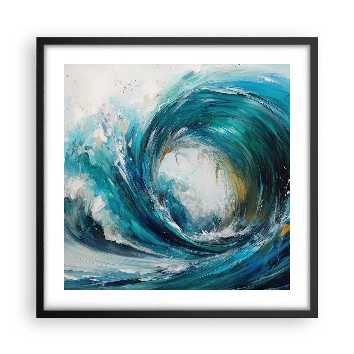 Plagát v čiernom ráme - Morský portál - 50x50 cm