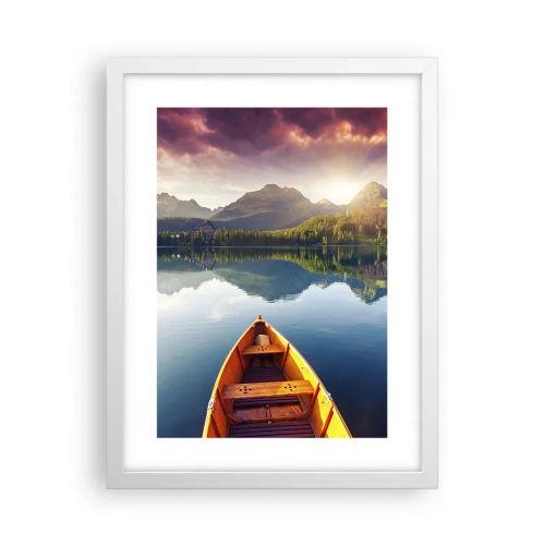 Plagát v bielom ráme - Nič proti prírode - 30x40 cm