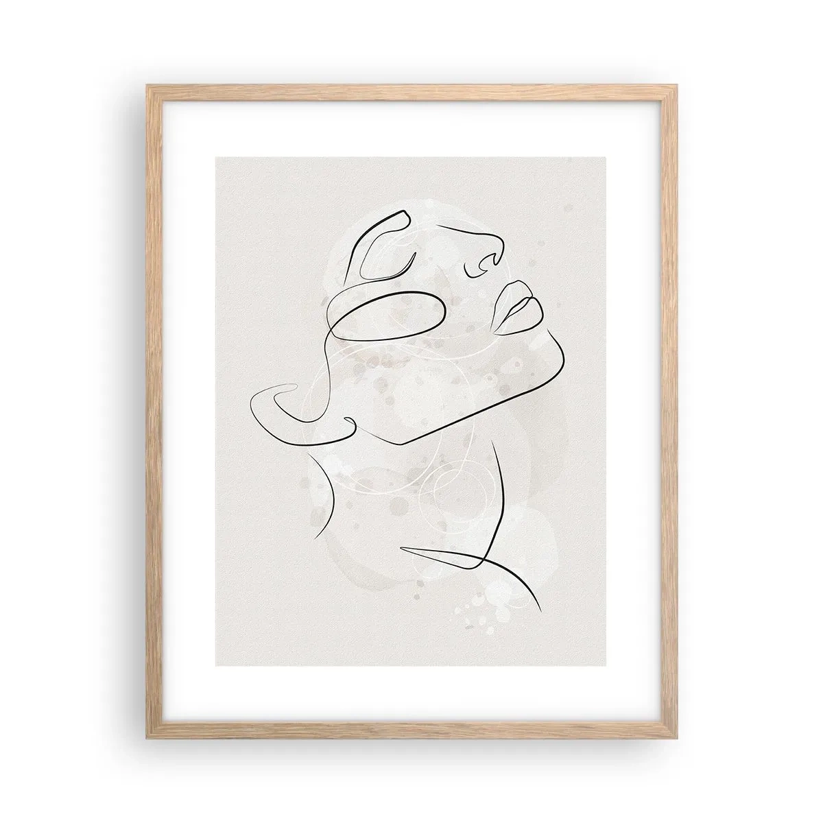 Plagát v ráme zo svetlého duba - Náčrt sna - 40x50 cm