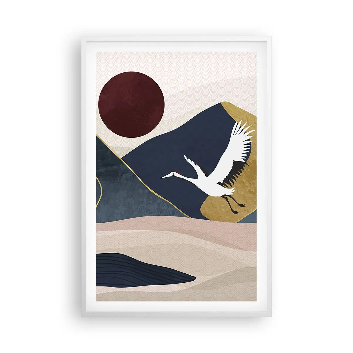 Plagát v bielom ráme - Opäť ubehol ďalší deň - 61x91 cm