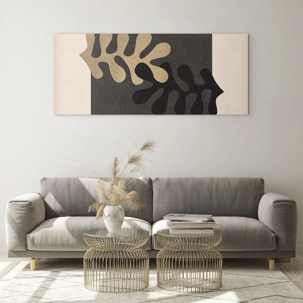 Obraz na skle - Neprítomnosť a doplnenie - 120x50 cm