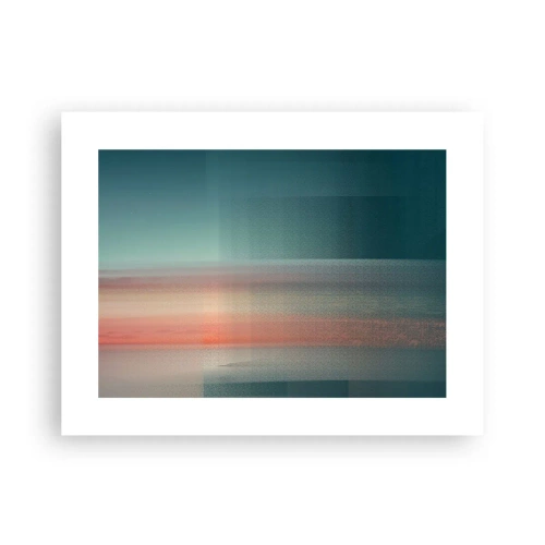 Plagát - Abstrakcia: vlny svetla - 40x30 cm