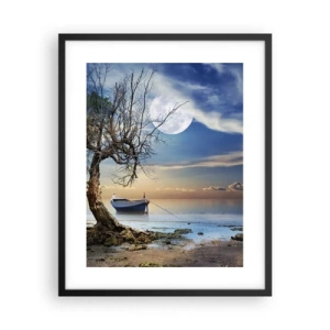 Plagát v čiernom ráme - Je to koniec alebo začiatok? - 40x50 cm