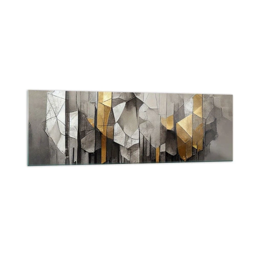 Obraz na skle - Kompozícia z ľadu a svetla - 160x50 cm