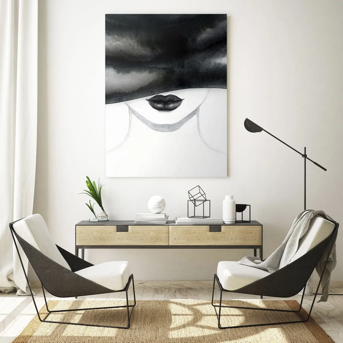 Obraz na skle - Zmyselná záhada - 50x70 cm