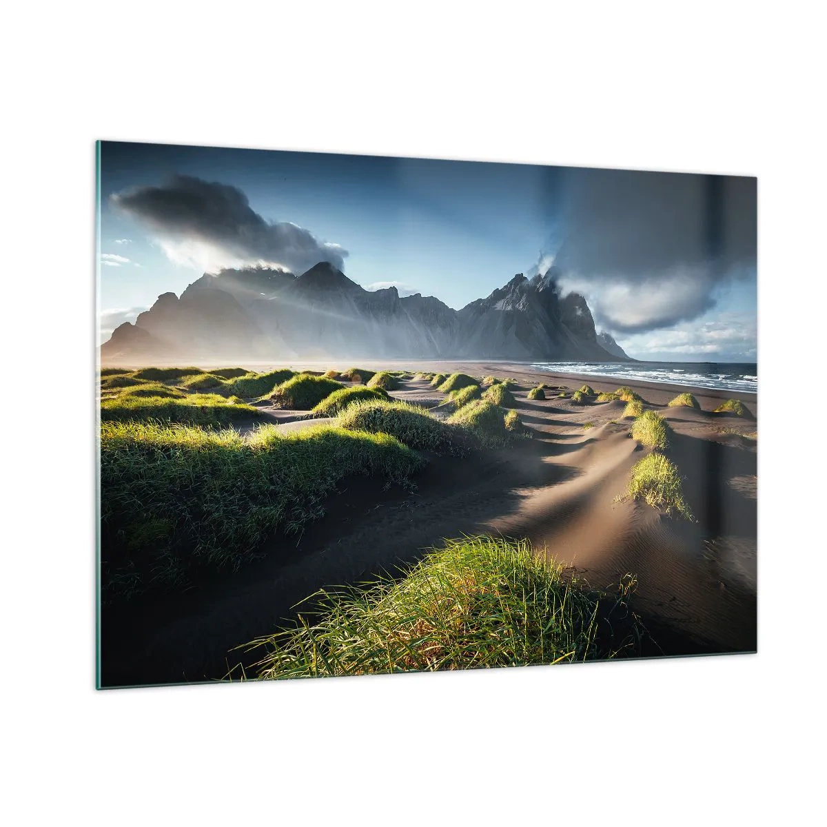 Obraz na skle - Harmónia živlov - 100x70 cm