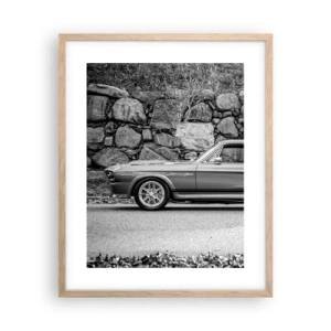 Plagát v ráme zo svetlého duba - Legenda 60. rokov - 40x50 cm