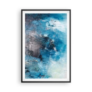 Plagát v čiernom ráme - Rapsódia v modrom - 61x91 cm
