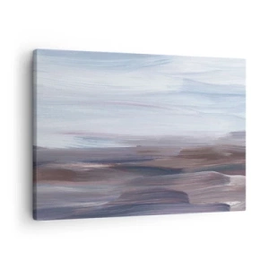 Obraz na plátne - Jemná abstrakcia s jemnými ťahmi v pastelových tónoch. - 70x50cm - Živly: voda - Moderná nástenná dekorácia do obývacej izby a spálne ARTTOR