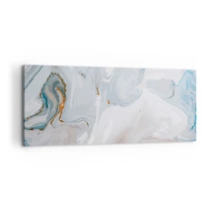 Obraz na plátne - Povznesená biela - 100x40 cm
