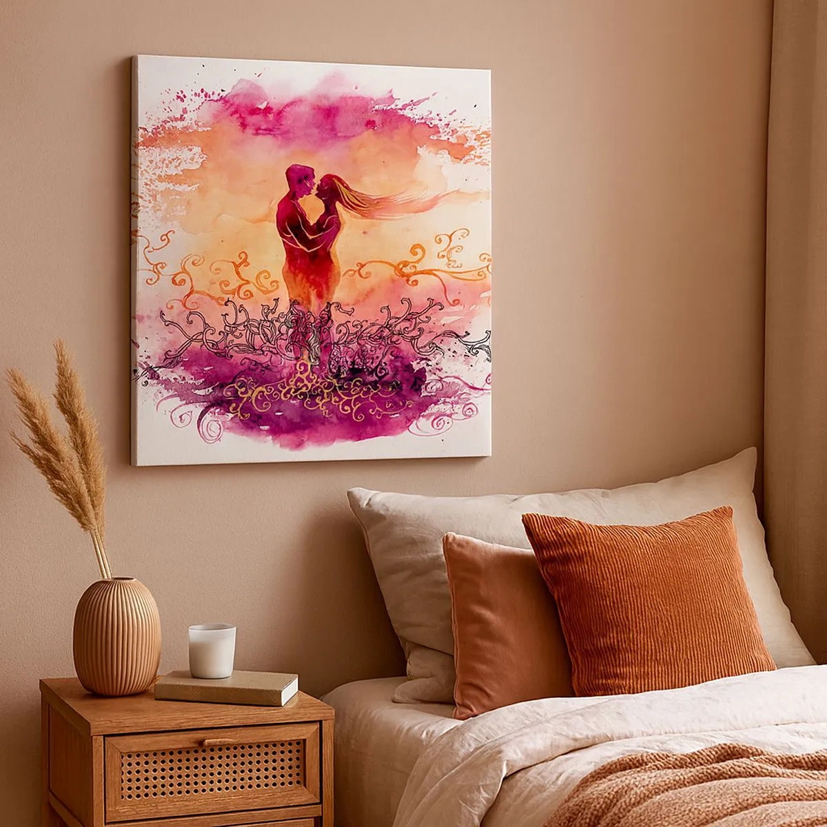 Obraz na plátne - Jedno srdce! Potrebujem tak málo… - 30x30 cm