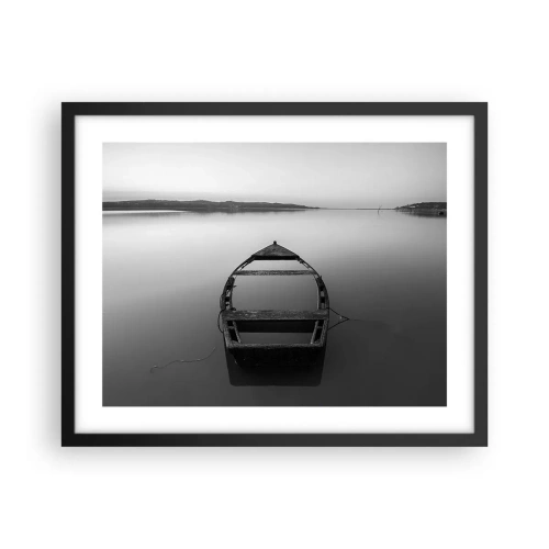 Plagát v čiernom ráme - Túžba a melanchólia - 50x40 cm