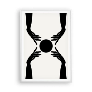 Plagát v bielom ráme - Tajné znamenie - 70x100 cm
