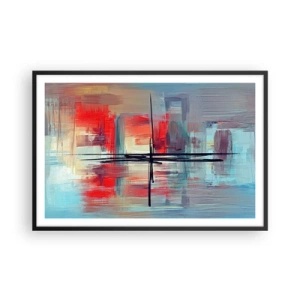 Plagát v čiernom ráme - Krajina v neznámej dimenzii - 91x61 cm