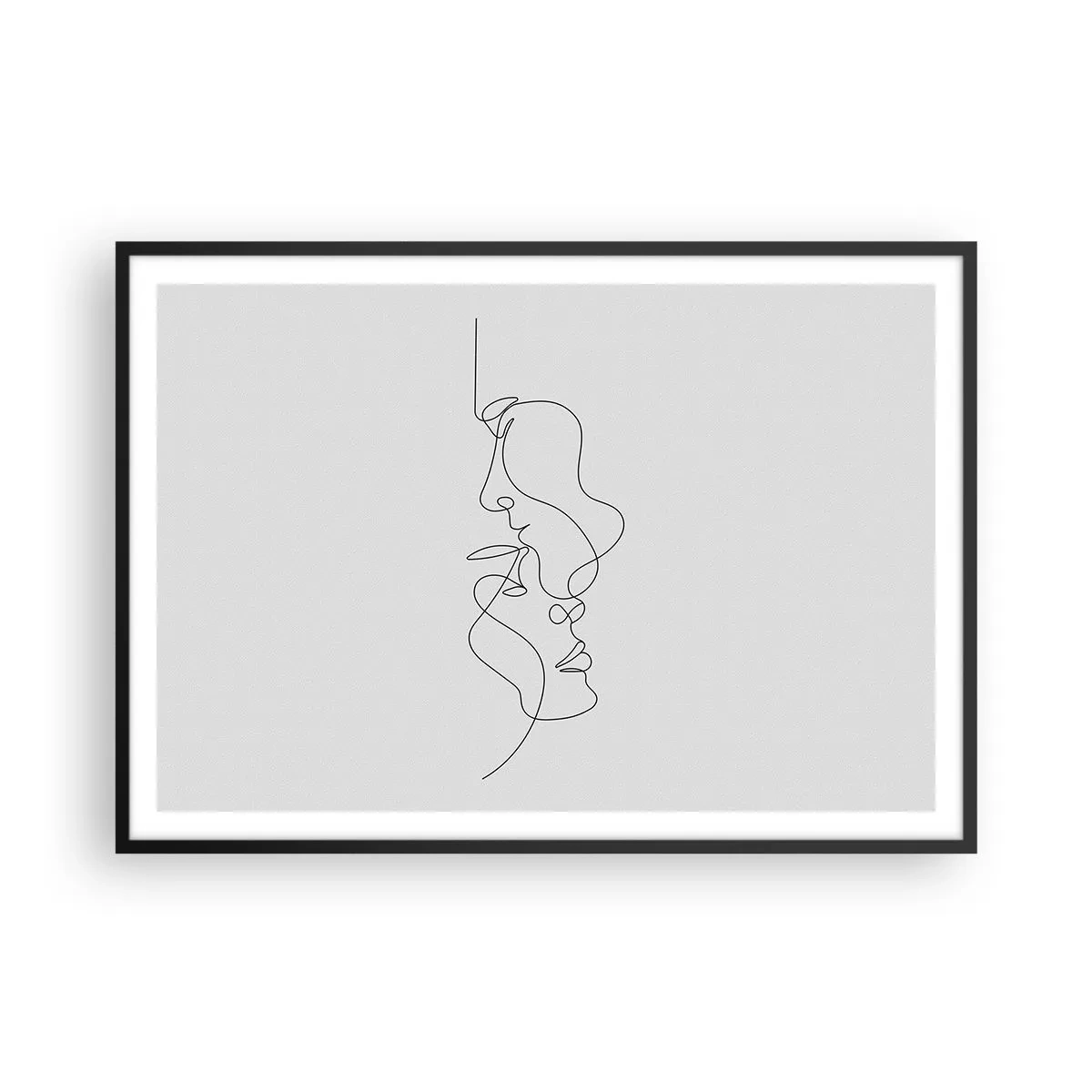 Plagát v čiernom ráme - Žiar vášnivých túžob - 100x70 cm