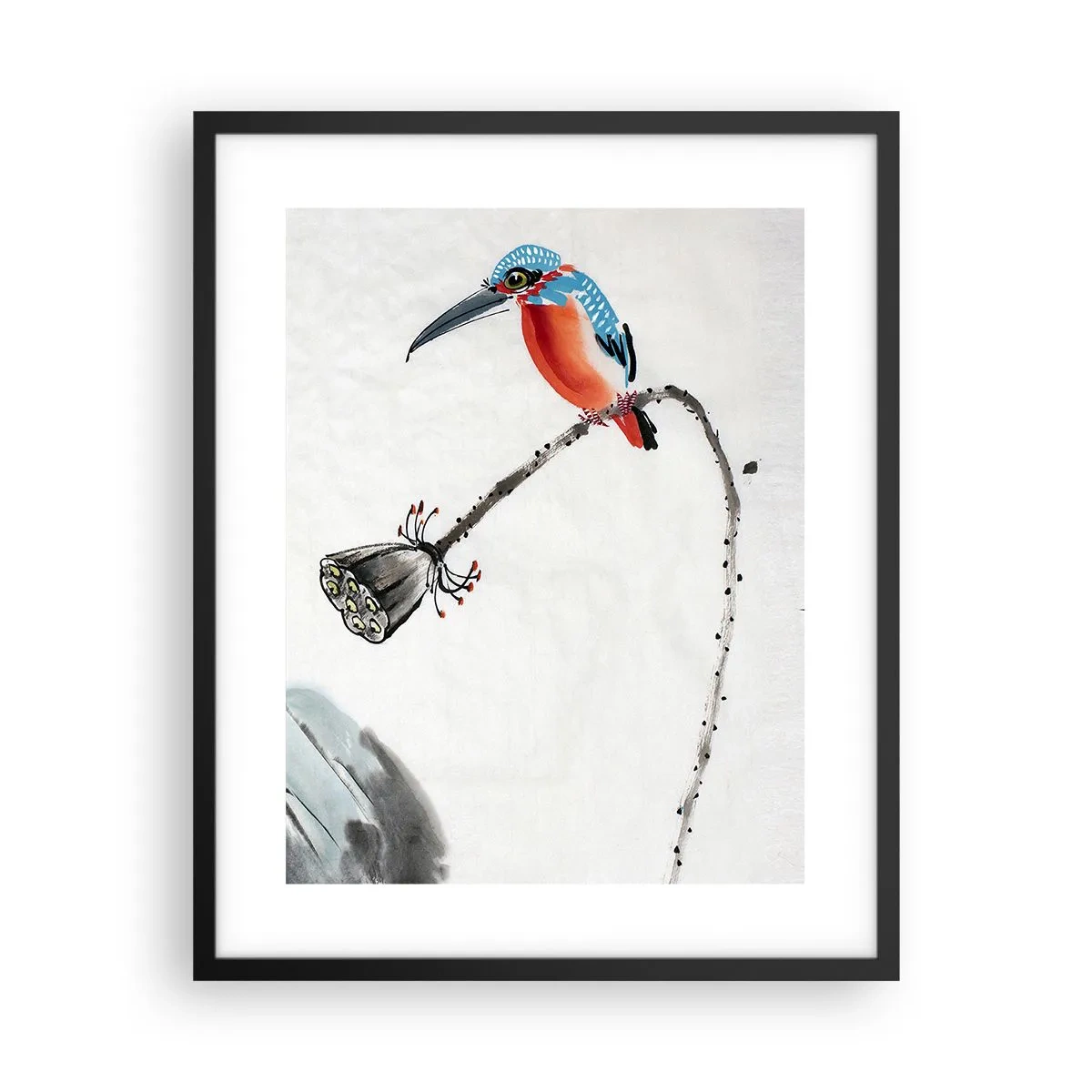 Plagát v čiernom ráme - Život lúky - 40x50 cm