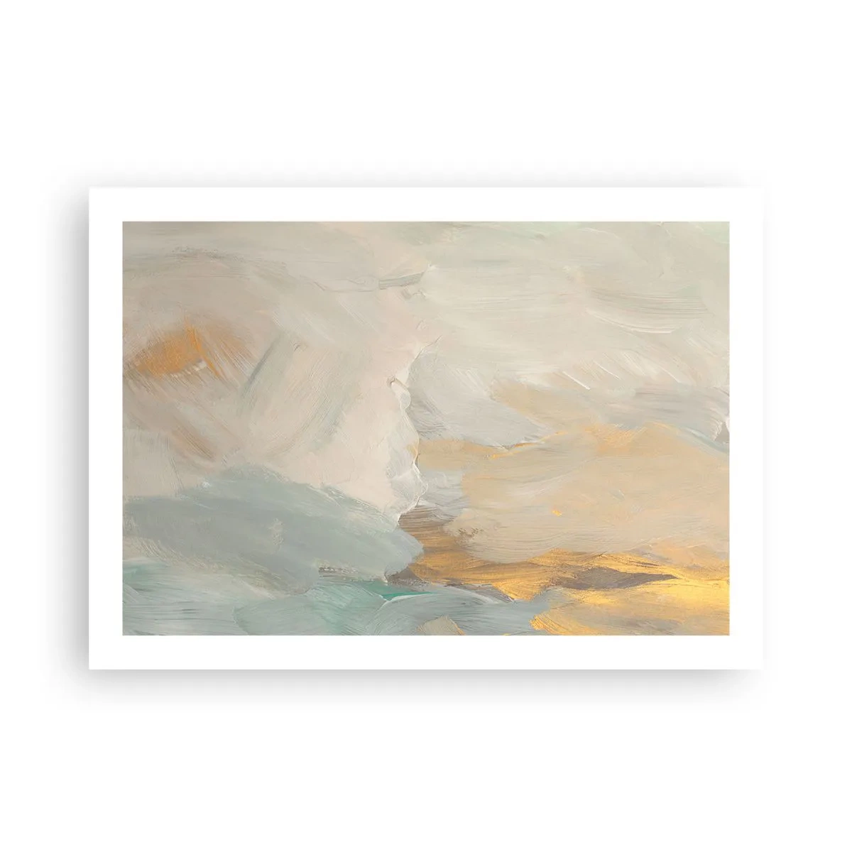 Plagát - Abstrakcia – krajina nehy - 70x50 cm