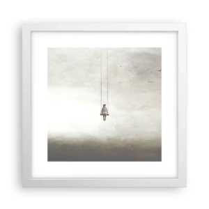 Plagát v bielom ráme - Dieťa v nás - 30x30 cm