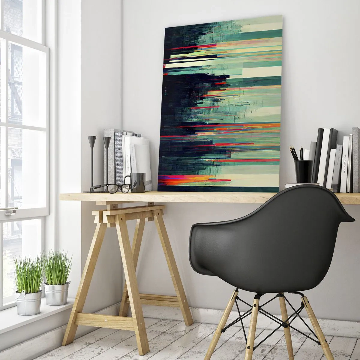 Obraz na skle - Futuristické mesto - 70x100 cm