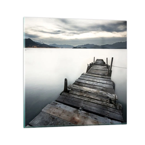 Obraz na skle - Ponoriť sa do pokoja - 60x60 cm