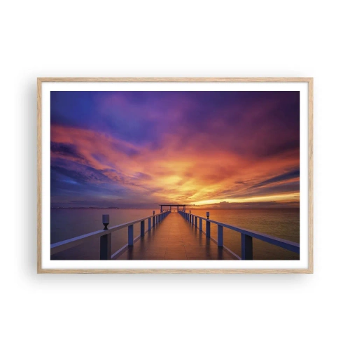 Plagát v ráme zo svetlého duba - Bez konca - 100x70 cm