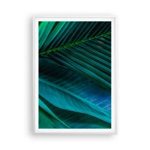 Plagát v bielom ráme - Anatómia zelene - 70x100 cm