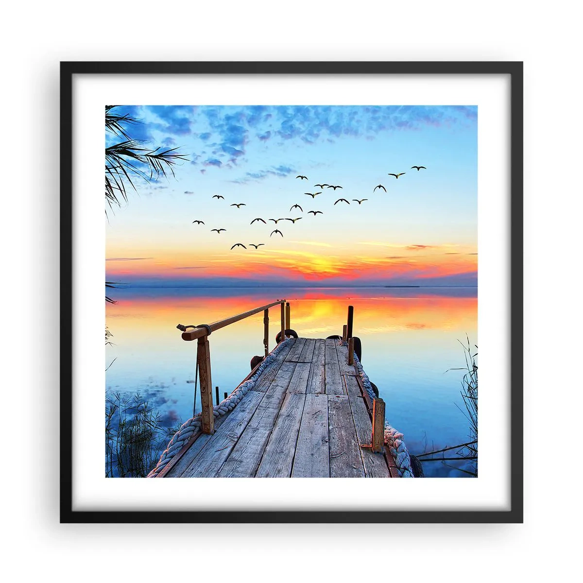 Plagát v čiernom ráme - Je čas isť späť… - 50x50 cm