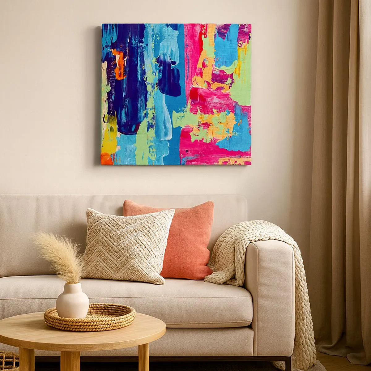 Obraz na plátne - Život je krásny! - 30x30 cm