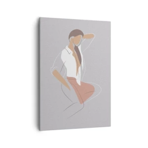 Obraz na plátne - Obrys pôvabu - 50x70 cm