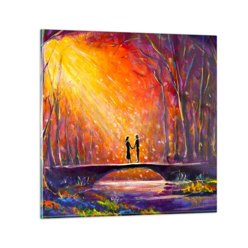 Obraz na skle - Nebo ich tiež miluje - 70x70 cm