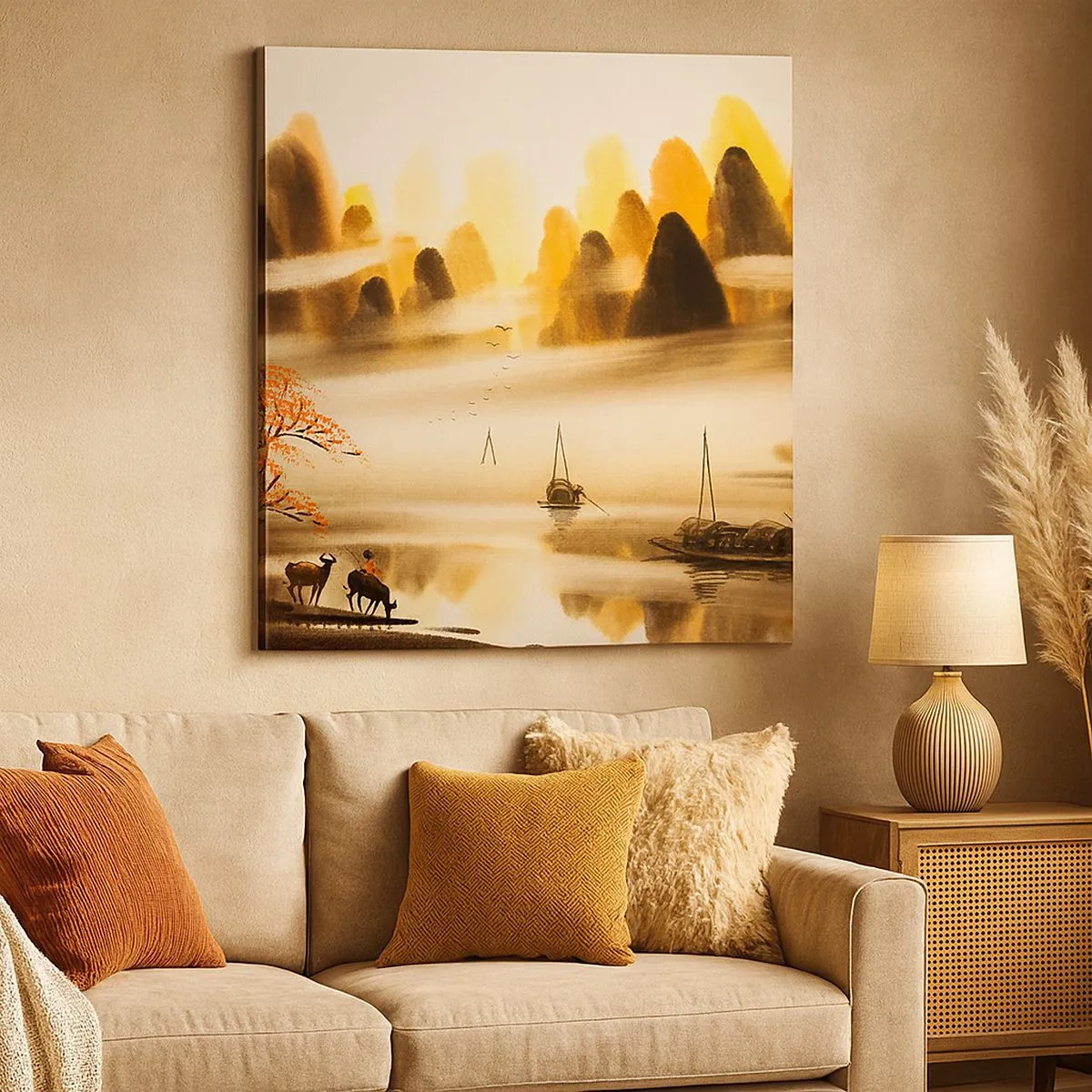 Obraz na plátne - Ďalej ako na Ďalekom východe - 30x30 cm