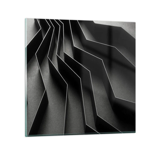 Obraz na skle - Priestorový poriadok - 50x50 cm