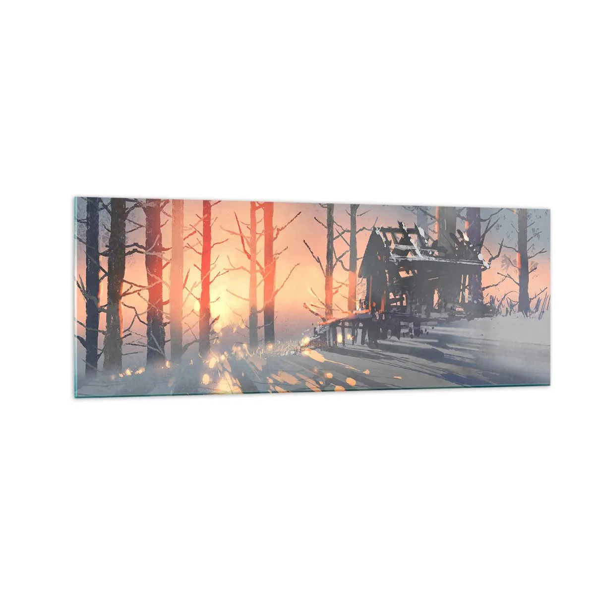 Obraz na skle - Pozerá sa tu iba slnko - 140x50 cm