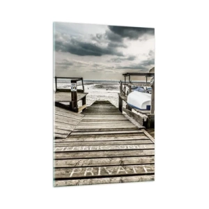 Obraz na skle - Severná pláž - 80x120 cm