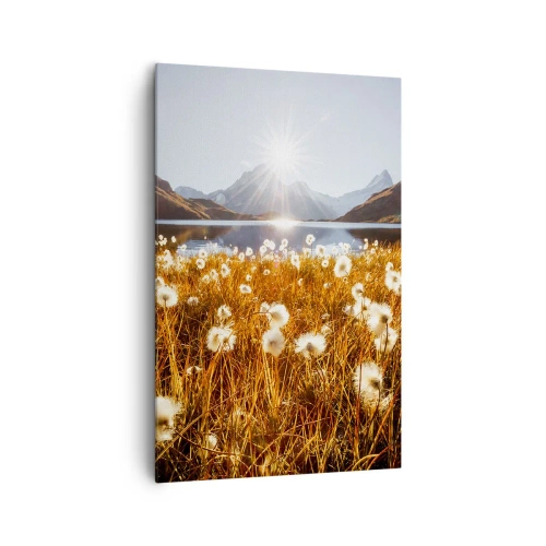 Obraz na plátne - Tvrdosť skál, mäkkosť tráv - 80x120 cm