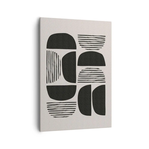 Obraz na plátne - Polovičaté sústavy - 50x70 cm