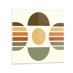 Obraz na skle - Vo farbách zeme - 30x30 cm