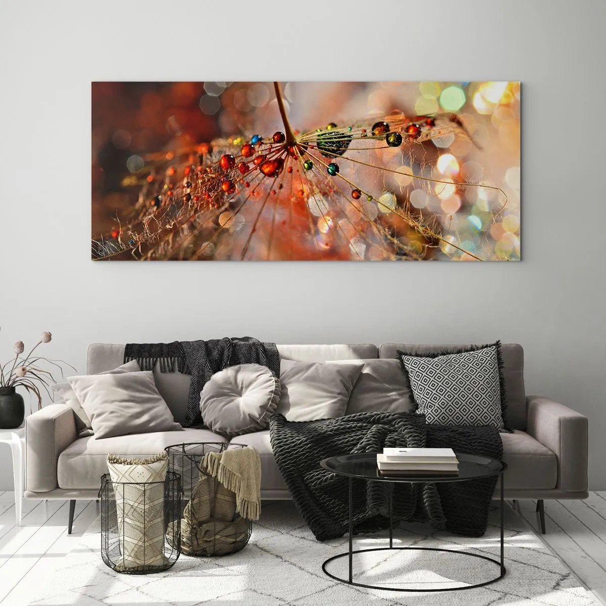 Obraz na skle - Navlečené na pavučinu - 90x30 cm