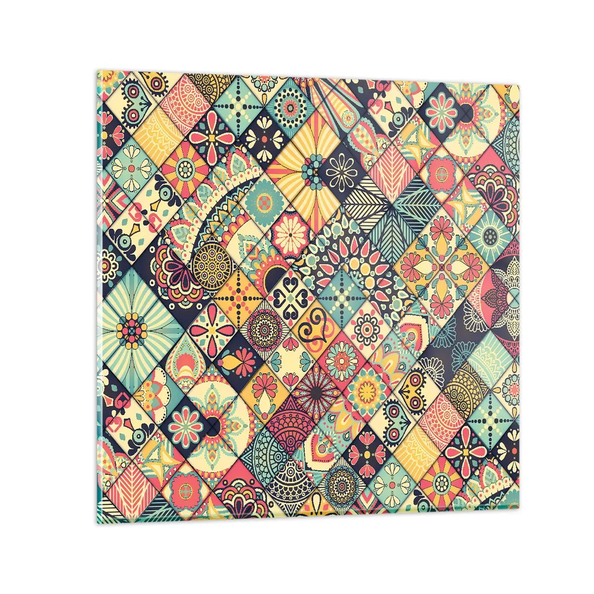 Obraz na skle - Marocká vízia - 30x30 cm