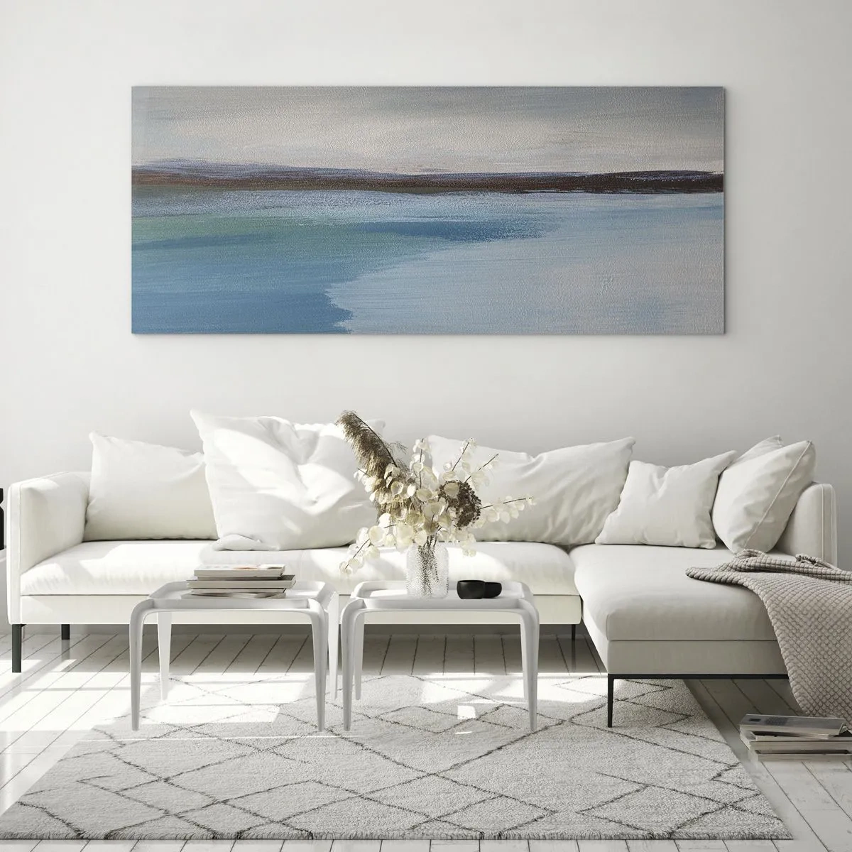 Obraz na skle - Horizontálna krajina - 100x40 cm