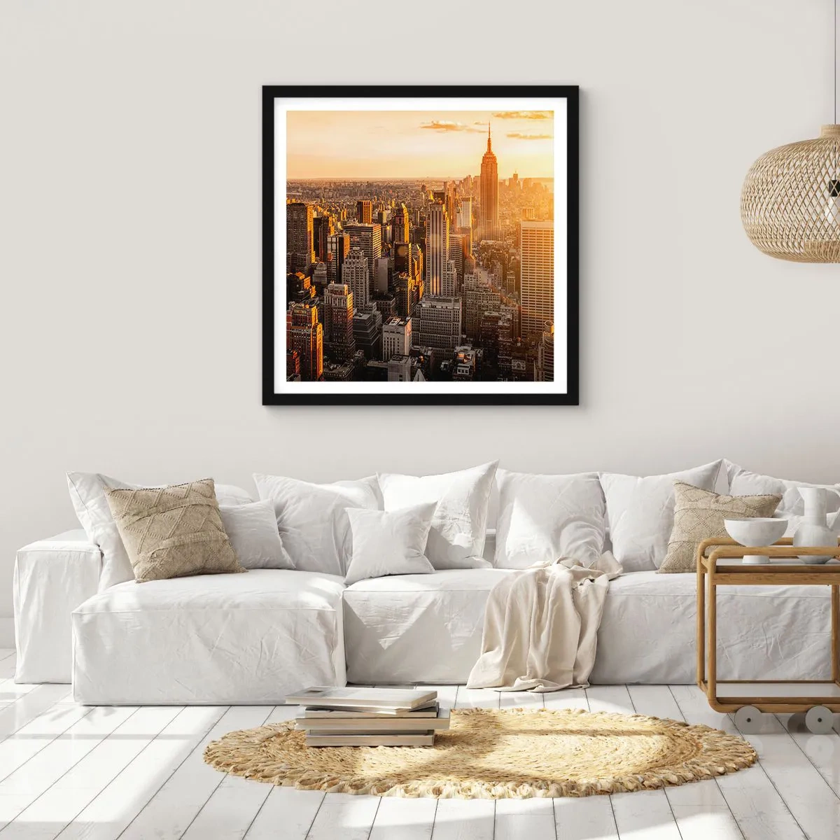 Plagát v čiernom ráme - Rast na slnku - 60x60 cm