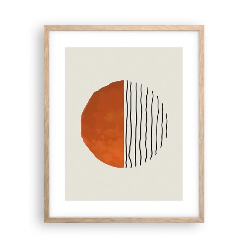 Plagát v ráme zo svetlého duba - V japonskej atmosfére - 40x50 cm